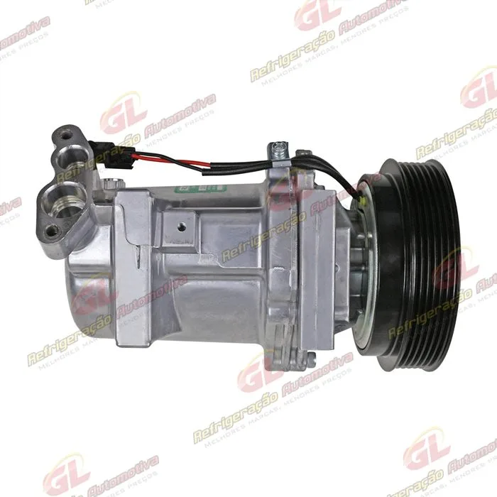 Compressor Calsonic Renault Logan/ Sandero 2013 Até 2017 OEM: 8201025121 - 12 Volts Polia 6pk 125mm — foto 8