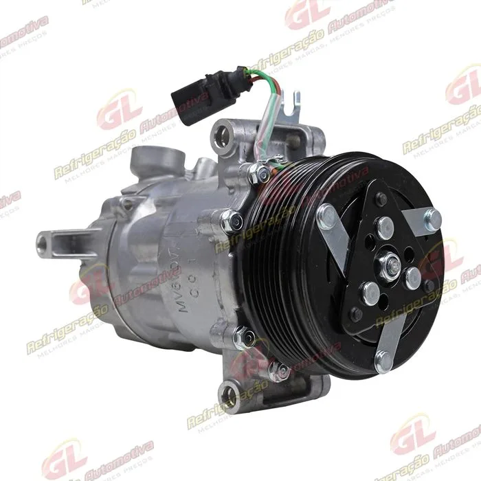 Compressor Modelo Sanden Volkswagen Saveiro 2014>/ Fox 2015>/ Voyage 2014>/ Gol 2014> Motor 1.6 MSI - 12 Volts Polia 6pk 110mm OEM: 5V0820803F/ 5U0820803F/ 6RD820803C — foto 4