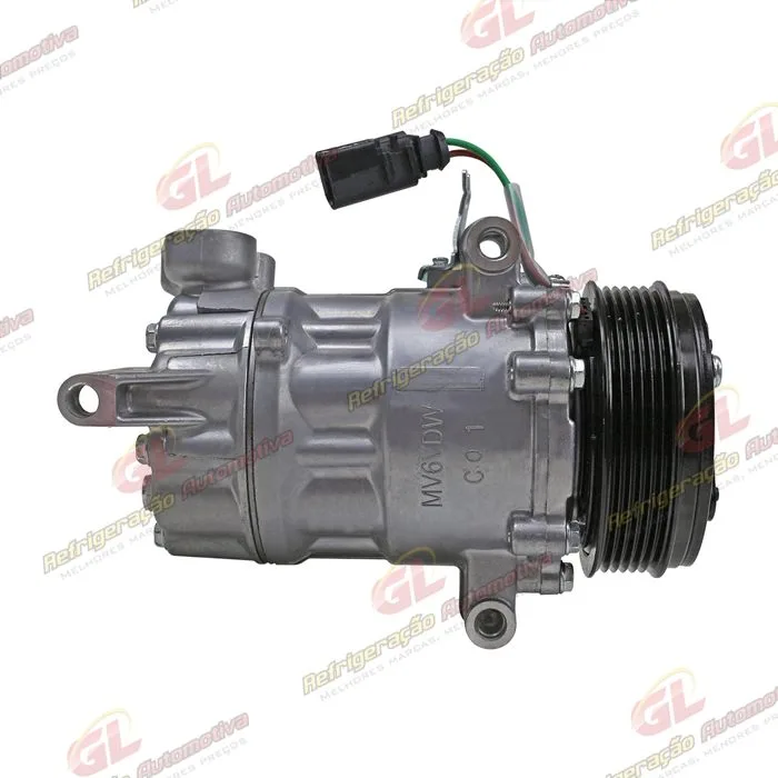 Compressor Modelo Sanden Volkswagen Saveiro 2014>/ Fox 2015>/ Voyage 2014>/ Gol 2014> Motor 1.6 MSI - 12 Volts Polia 6pk 110mm OEM: 5V0820803F/ 5U0820803F/ 6RD820803C — foto 5