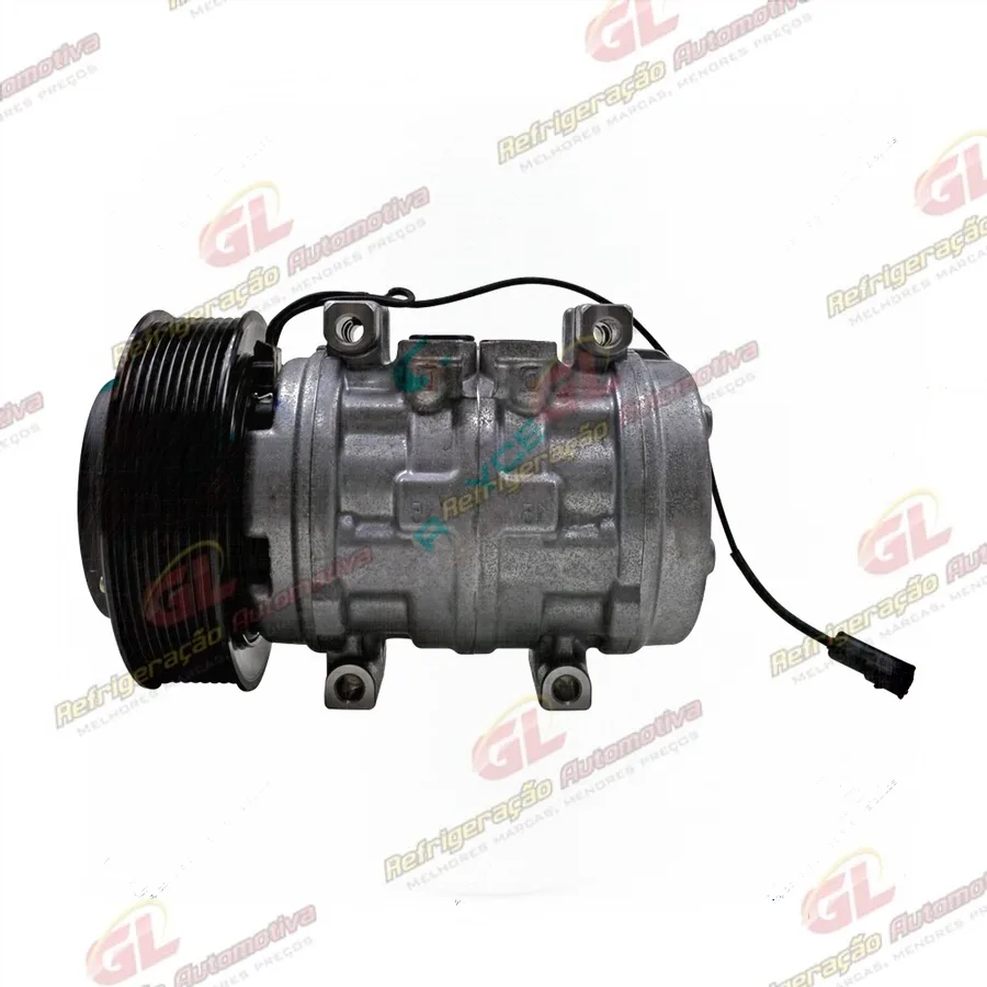 Compressor 10P15 Caminhão Mercedes Benz 1938 - 24 Volts Polia 9pk 145mm R134a OEM: 4572300011 /OEM: 4572300311