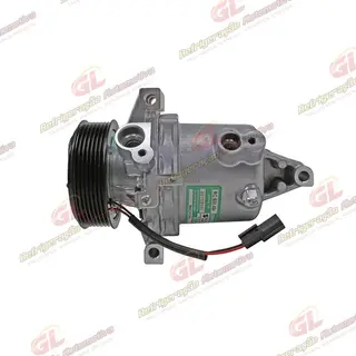 Compressor Calsonic Nissan Kicks 1.6 2016 Até 2019/ Renault Sandero/ Logan/ Duster/ Oroch/ Captur 2017 Até 2019 Motor 1.6 - 12 Volts Polia 7pk 104mm OEM: 926005RA0A/ 926006053R