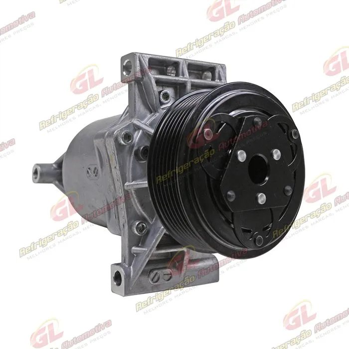 Compressor Calsonic Nissan Kicks 1.6 2016 Até 2019/ Renault Sandero/ Logan/ Duster/ Oroch/ Captur 2017 Até 2019 Motor 1.6 - 12 Volts Polia 7pk 104mm OEM: 926005RA0A/ 926006053R — foto 4