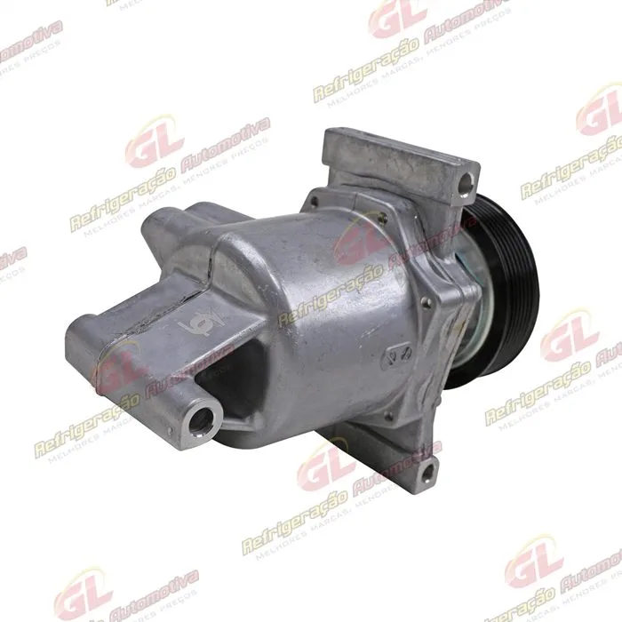 Compressor Calsonic Nissan Kicks 1.6 2016 Até 2019/ Renault Sandero/ Logan/ Duster/ Oroch/ Captur 2017 Até 2019 Motor 1.6 - 12 Volts Polia 7pk 104mm OEM: 926005RA0A/ 926006053R — foto 6