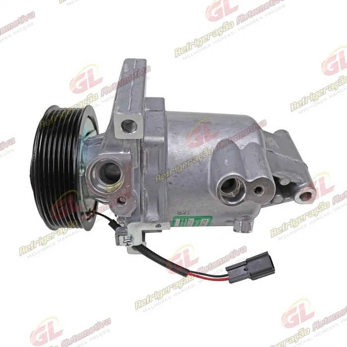 Compressor Calsonic Nissan Kicks 1.6 2016 Até 2019/ Renault Sandero/ Logan/ Duster/ Oroch/ Captur 2017 Até 2019 Motor 1.6 - 12 Volts Polia 7pk 104mm OEM: 926005RA0A/ 926006053R — foto 9
