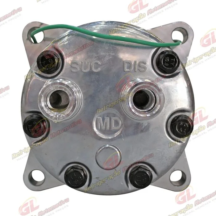 Compressor AA7H15AA 4744 Máquina Motoniveladora Patrol Case 845/ 865/ 865B/ 885 - 24 Volts Polia 2A 125mm OEM: 75327498 — foto 7
