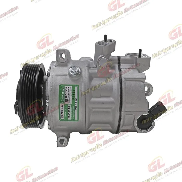 Compressor Modelo Sanden PXE16 Volkswagen Jetta 2011>/ Passat/ Tiguan TSI Motor 2.0 Aspirado/ Audi A4/ Audi A3 Nova - Sentido Anti-Horário OEM: 5C0820803G