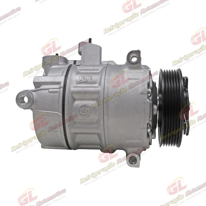 Compressor Modelo Sanden PXE16 Volkswagen Jetta 2011>/ Passat/ Tiguan TSI Motor 2.0 Aspirado/ Audi A4/ Audi A3 Nova - Sentido Anti-Horário OEM: 5C0820803G — foto 4