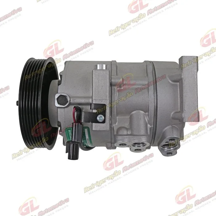 Compressor Modelo Doowon DVE 14N Hyundai Nova Tucson 2018> Mangueira 19MM/ Creta 1.6 2017> - 12 Volts 6pk 125mm OEM: DWP300134460 — foto 6