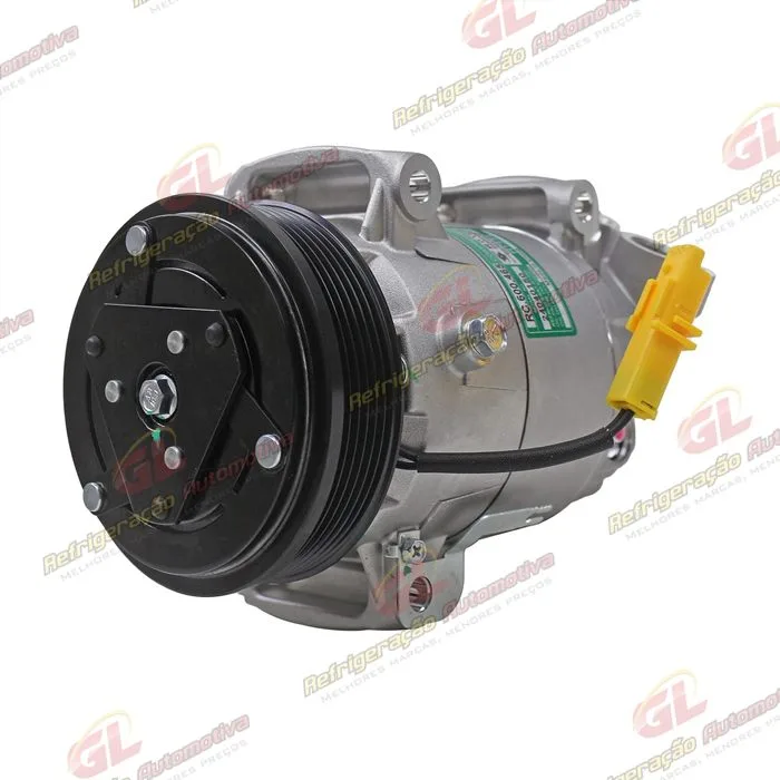 Compressor Modelo Delphi CVC PSA Peugeot 206 / 207 1.4/1.6 Setembro de 2007>/ 208 1.2 2017 Até 2022/ Citroën C3/ Aircross - 12 Volts Polia 6pk 115mm — foto 2