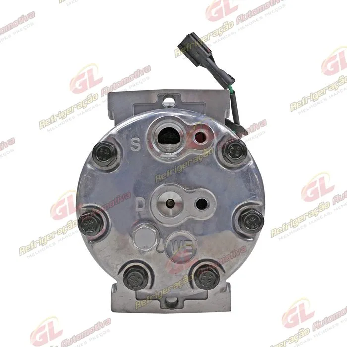 Compressor Modelo 7H13 8925 Máquina Escavadeira Case 350 - 24 Volts Polia 1B 146mm OEM: LC91V00002F2/ LC91V00002F3/ LC91V00002F1 — foto 7