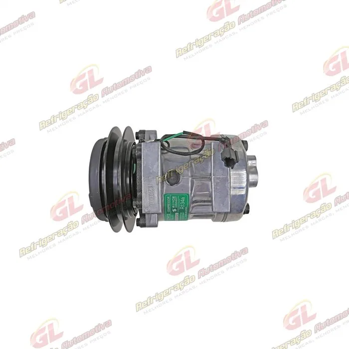 Compressor Modelo 7H13 8925 Máquina Escavadeira Case 350 - 24 Volts Polia 1B 146mm OEM: LC91V00002F2/ LC91V00002F3/ LC91V00002F1 — foto 8