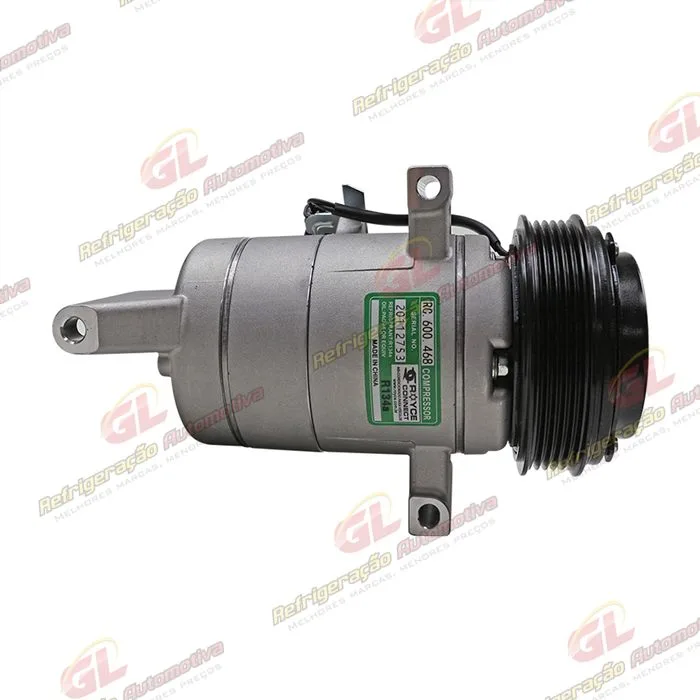 Compressor Chevrolet Onix/ Onix Plus Turbo 3 Cilindros 2020>/ Tracker 1.0/1.2 3cc Turbo 2020> - 12 Volts Polia 5pk 117mm OEM: 26304809/ 26297905 — foto 5