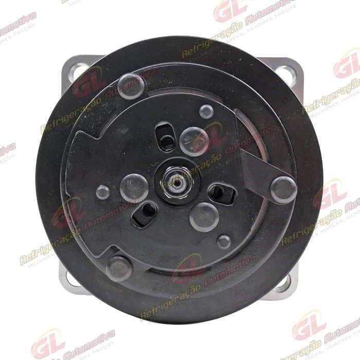 Compressor Modelo 7H15 Máquina Retroescavadeira New Holland B110/ B115/ B100B/ B110B/ B115B/ B90B - 12 Volts Polia 2A 132mm OEM: 85817170 — foto 2