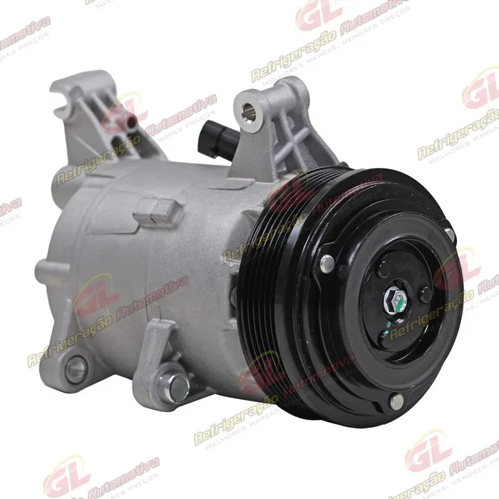 Compressor E-Torq Fiat Palio/ Doblo/ Strada Locker/ Bravo 1.8 2011>/ Punto 1.6/1.8 Tritec 2009> - 12 Volts Polia 6pk 119mm OEM: 52061727/ 52093154/ 51973796 — foto 3