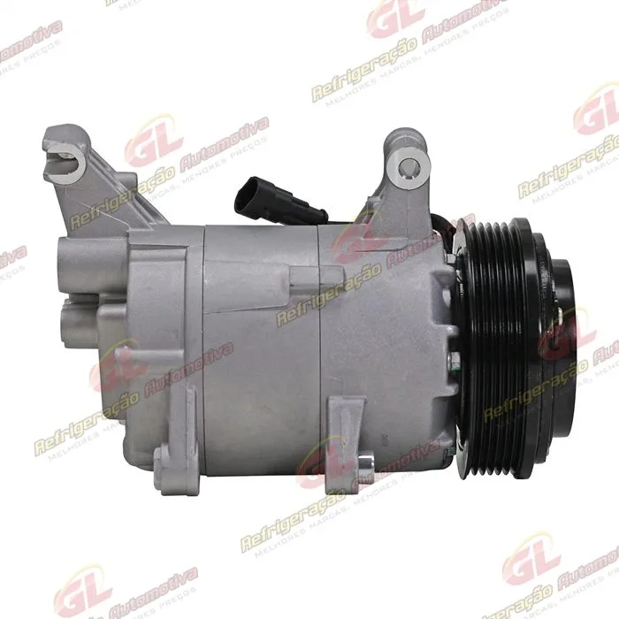 Compressor E-Torq Fiat Palio/ Doblo/ Strada Locker/ Bravo 1.8 2011>/ Punto 1.6/1.8 Tritec 2009> - 12 Volts Polia 6pk 119mm OEM: 52061727/ 52093154/ 51973796 — foto 4