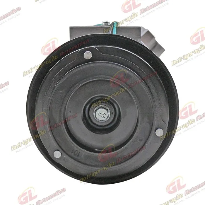 Compressor Modelo Denso 10SRE18C Máquina Pá Carregadeira John Deere 664K/ 744K - 24 Volts Polia 8pk 126mm — foto 3