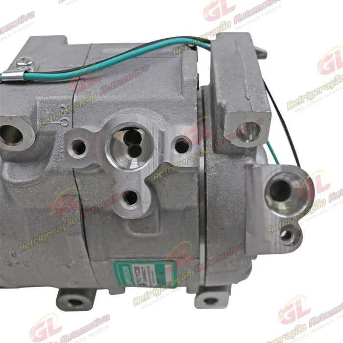 Compressor Modelo Denso 10SRE18C Máquina Pá Carregadeira John Deere 664K/ 744K - 24 Volts Polia 8pk 126mm — foto 9