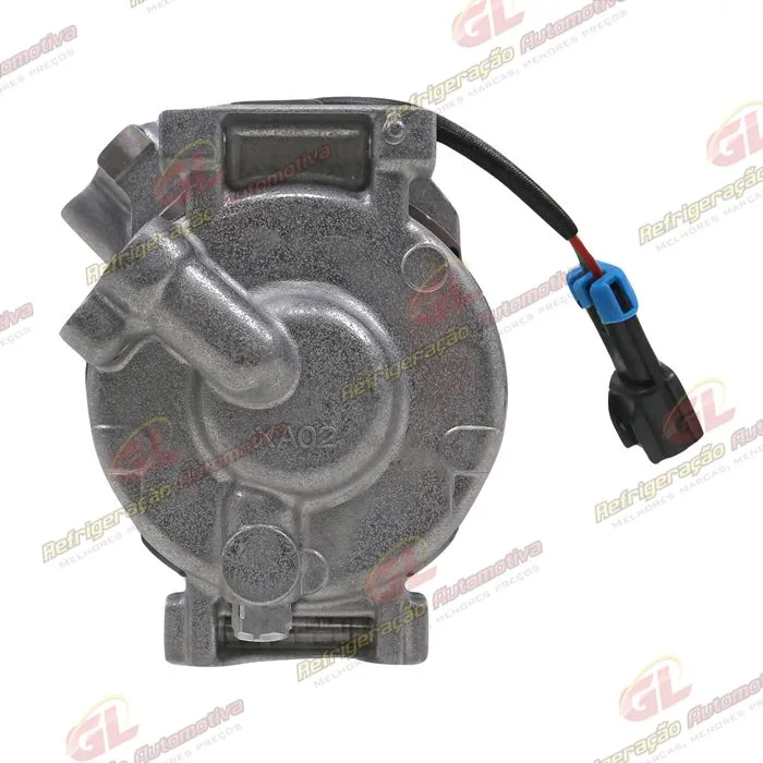 Compressor Modelo Denso 10SRE18C Máquina pá Carregadeira John Deere 624k/ 544k - 24 Volts Polia 8pk 126mm OEM: AT367640 — foto 7