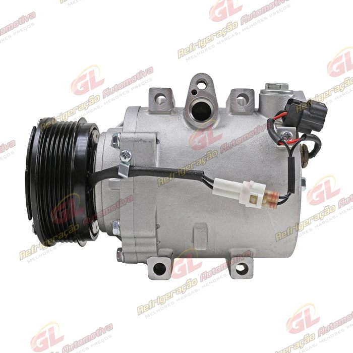 Compressor Chery Tiggo 2 Motor 1.5 2018>/ Tiggo 3X 2021>/ Tiggo 5X / Arrizo 5 - 12 Volts Polia 6pk 104mm OEM: J52-8103010BA