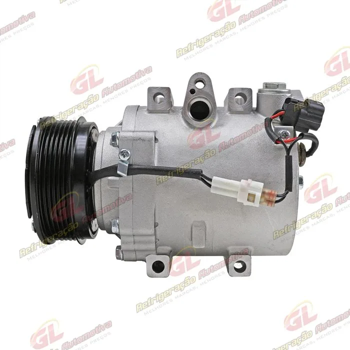 Compressor Chery Tiggo 2 Motor 1.5 2018>/ Tiggo 3X 2021>/ Tiggo 5X / Arrizo 5 - 12 Volts Polia 6pk 104mm OEM: J52-8103010BA