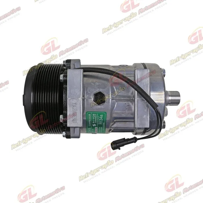 Compressor AA7H15AA 6020 Máquina Trator New Holland T7/ Case Puma/Maxxum - 12 Volts 10pk 119mm OEM: 87709773/ 87300121/ 48033714 — foto 8