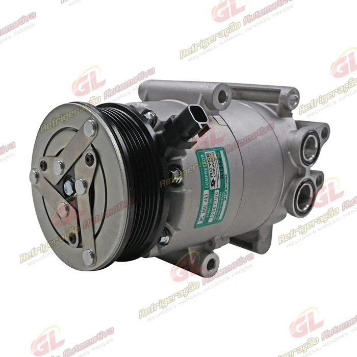 Compressor Ford Focus Motor 1.6 2013 Até 2015 - 12 Volts Polia 6pk 117mm OEM: AV61-19D629-C2C — foto 2