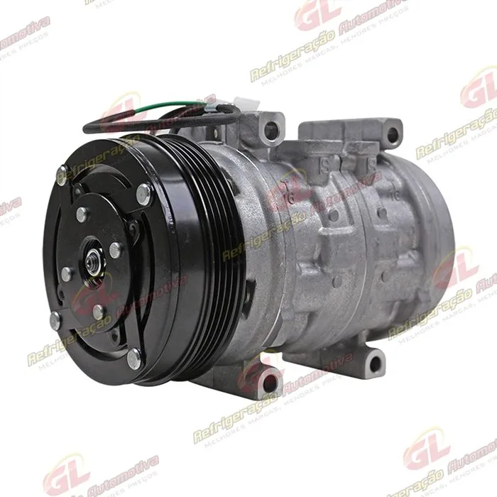 Compressor Modelo Denso 10P15 Caminhão Volkswagen Constellation Motor MAN 2012 > - 24 Volts Polia 4pk 125mm OEM: 2T2820803A — foto 2
