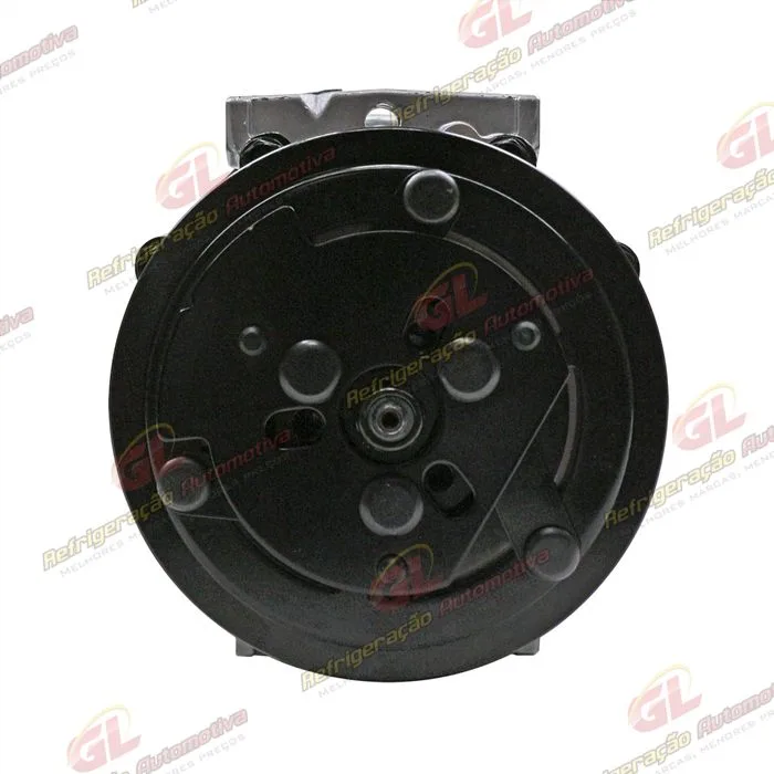 Compressor Modelo AA7H15AA Máquina Caterpillar Retroescavadeira 416/ 420/ 422/ 424 - 12 Volts Polia 8pk 123mm OEM: 395-2123/ 299-2212/ 300-4277 — foto 3