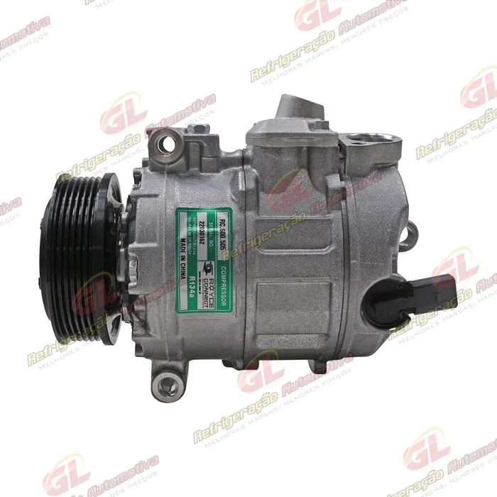 Compressor Modelo Denso 6SEU14C Volkswagen Amarok Diesel 2010 Até 2017 - 12 Volts Polia 6pk 105mm OEM:7E0820803J