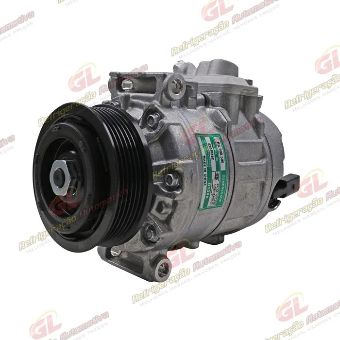 Compressor Modelo Denso 6SEU14C Volkswagen Amarok Diesel 2010 Até 2017 - 12 Volts Polia 6pk 105mm OEM:7E0820803J — foto 2