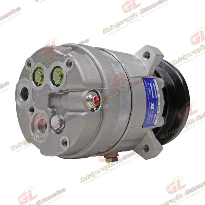 Compressor Harrison V5 S10/ Blazer 2.5 Diesel R134a - 12 Volts Polia 6pk 110mm OEM: 1135429 — foto 6