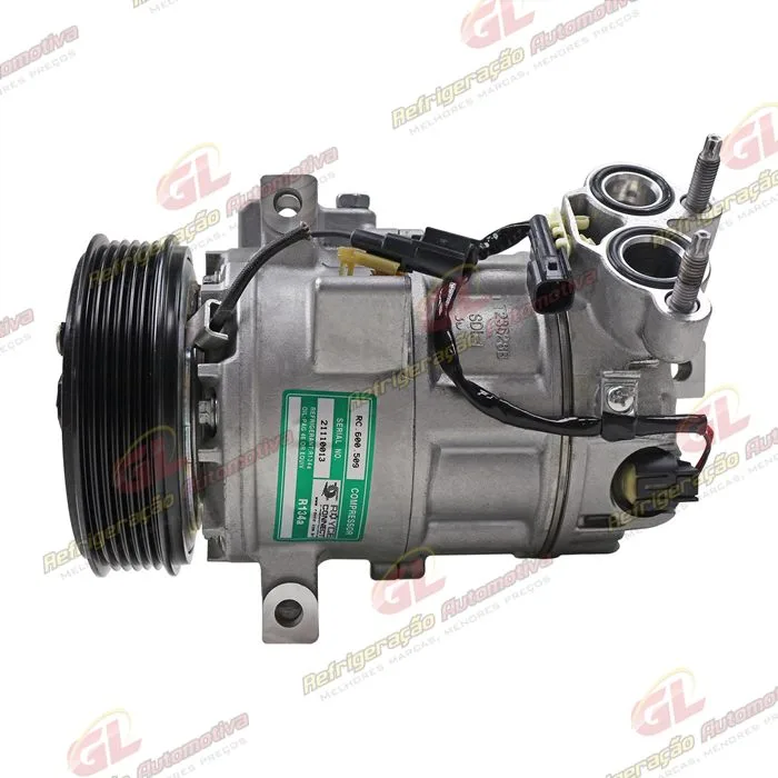 Compressor Volvo XC60 T5 Motor 2.0 2015> - 12 Volts Polia 6pk 123mm OEM: P31449067