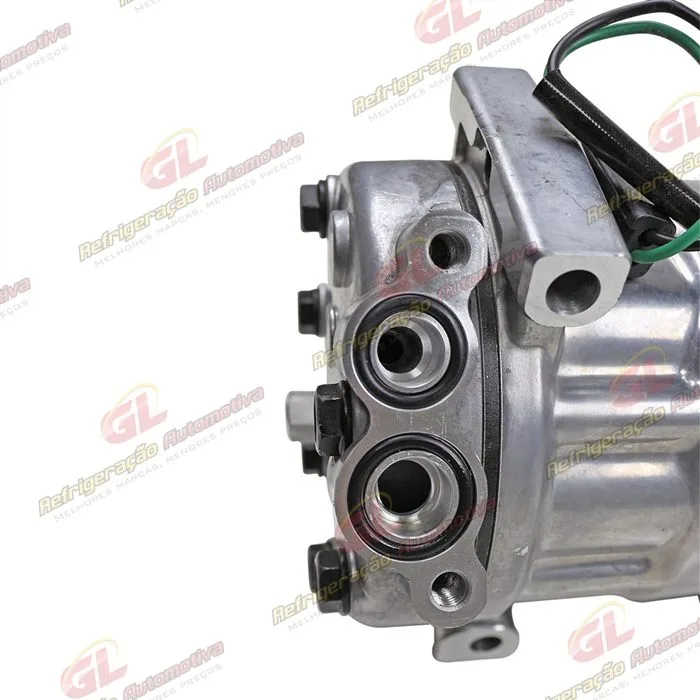 Compressor AB7H15AB 6096 Máquina Retroescavadeira Caterpillar 312F/ 313D2/ 316F L/ 318D2 - 24 Volts Polia 8pk 132mm OEM: 372-9493 — foto 9