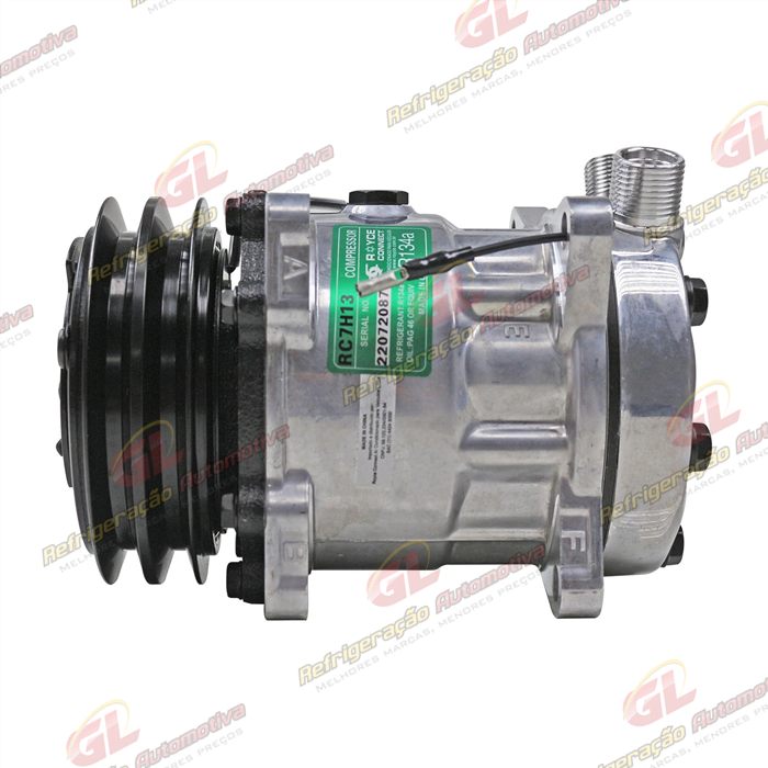 Compressor Modelo Sanden 7H13 7312 8 Orelhas - 12 Volts Polia 2A 125mm