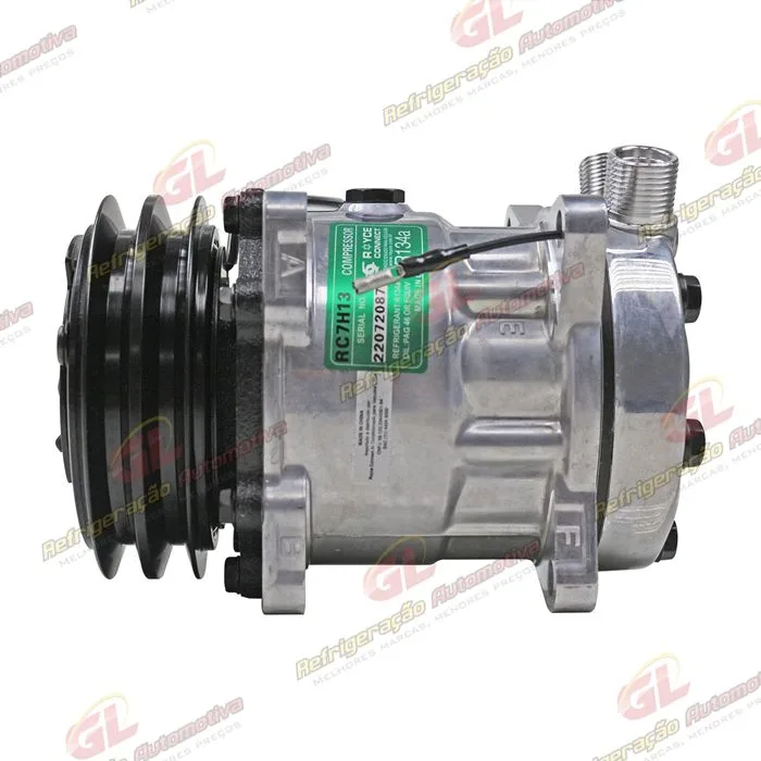 Compressor Modelo Sanden 7H13 7312 8 Orelhas - 12 Volts Polia 2A 125mm