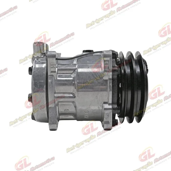 Compressor Modelo Sanden 7H13 7312 8 Orelhas - 12 Volts Polia 2A 125mm — foto 5