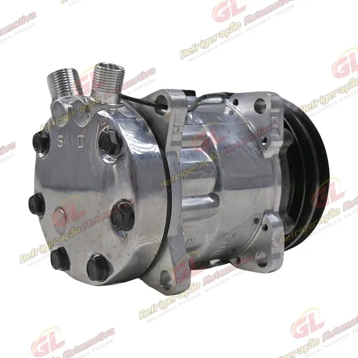 Compressor Modelo Sanden 7H13 7312 8 Orelhas - 12 Volts Polia 2A 125mm — foto 6