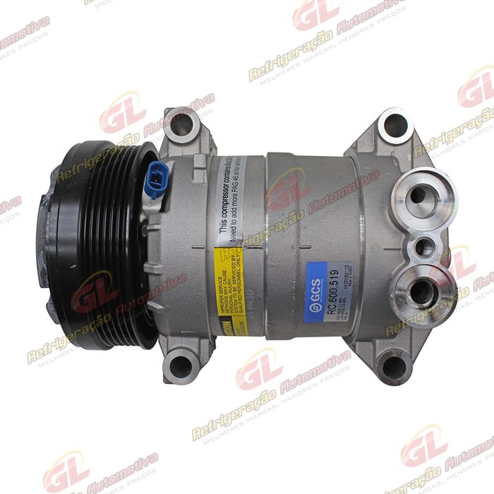Compressor Modelo H6 S10/ Blazer 4.3 V6 R134a - 12 Volts Polia 6pk 131mm OEM: 1136519