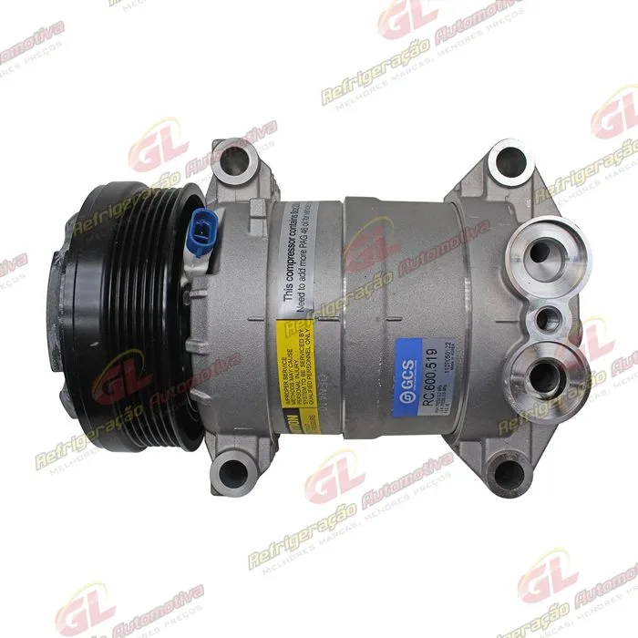 Compressor Modelo H6 S10/ Blazer 4.3 V6 R134a - 12 Volts Polia 6pk 131mm OEM: 1136519