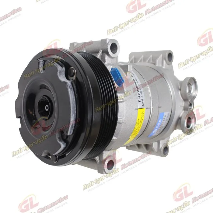 Compressor Modelo H6 S10/ Blazer 4.3 V6 R134a - 12 Volts Polia 6pk 131mm OEM: 1136519 — foto 2