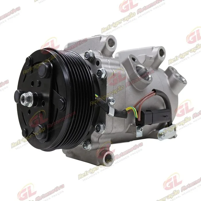 Compressor Citroën C4 Cactus 1.6 Aspirado 2019>/ Peugeot 208 2021 - 12 Volts Polia 6pk OEM: 9827596380 — foto 2