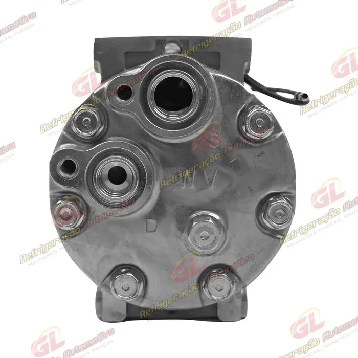 Compressor 6021 AA7H15AA Máquina Trator New Holland T6.110/ T7.175/ T7.205/ PUMA 135 - 12 Volts Polia 4pk 118mm OEM: 47808999 — foto 7