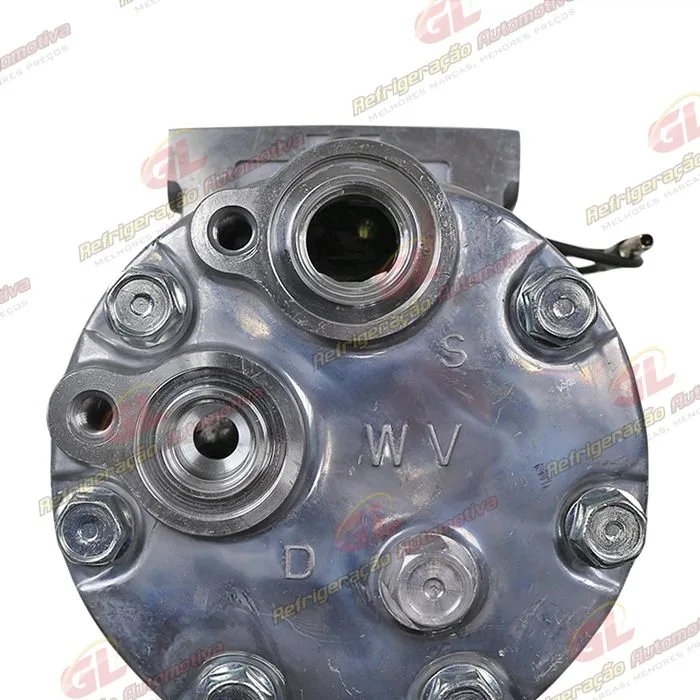 Compressor 6021 AA7H15AA Máquina Trator New Holland T6.110/ T7.175/ T7.205/ PUMA 135 - 12 Volts Polia 4pk 118mm OEM: 47808999 — foto 9