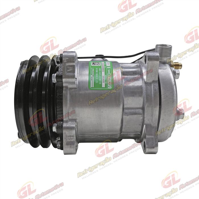 Compressor SANDEN 5H14 8 Orelhas - 12 Volts Polia 2A 130mm Universal R134a