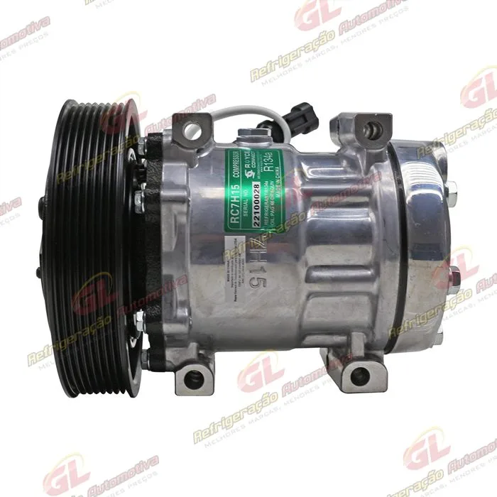 Compressor Modelo AB7H15AB 4358 Caminhão DAF XF FTS 480 2021> - 24 Volts Polia 8pk 165mm OEM: 2046604