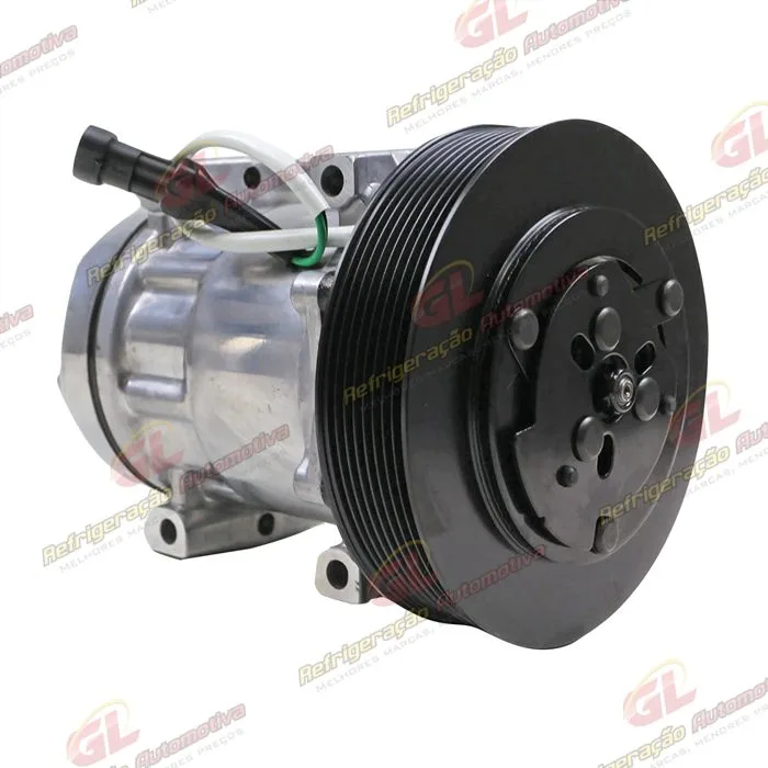 Compressor Modelo AB7H15AB 4358 Caminhão DAF XF FTS 480 2021> - 24 Volts Polia 8pk 165mm OEM: 2046604 — foto 4