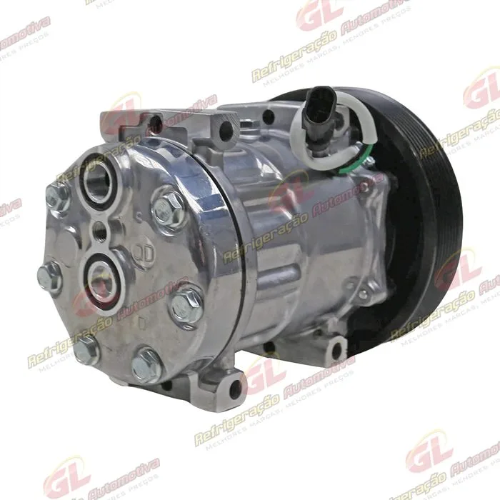 Compressor Modelo AB7H15AB 4358 Caminhão DAF XF FTS 480 2021> - 24 Volts Polia 8pk 165mm OEM: 2046604 — foto 6