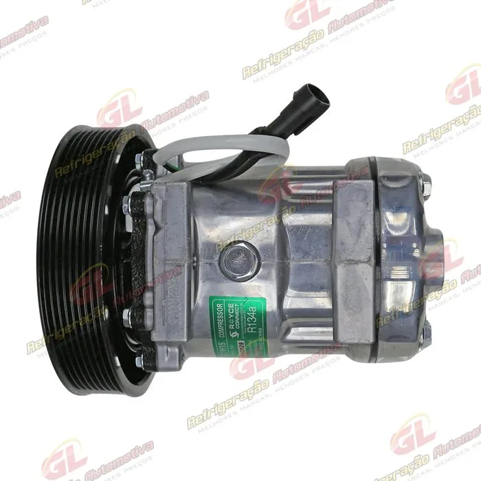 Compressor Modelo AB7H15AB 4358 Caminhão DAF XF FTS 480 2021> - 24 Volts Polia 8pk 165mm OEM: 2046604 — foto 8