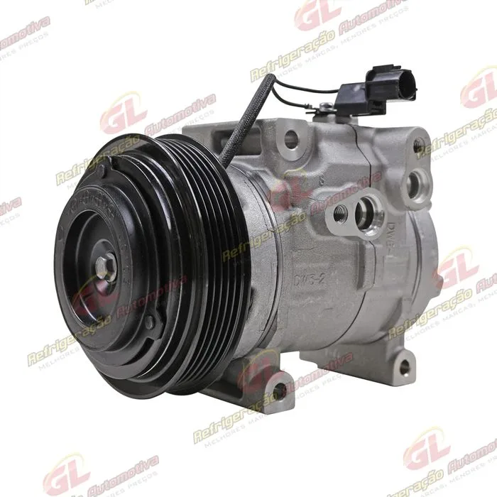 Compressor Original Hyundai HB20 1.0 - 12 Volts Polia 5pk 121mm OEM: 977011S000 — foto 2