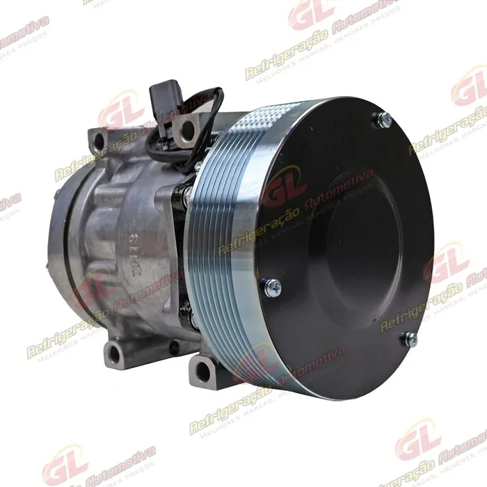 Compressor Modelo 7H13 Máquina Caterpillar Pá Carregadeira 910K/ 910M/ 914K/ 914M/ 918M/ 920K - 12 Volts Polia 8pk 153mm OEM: 464-2120 — foto 4